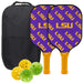 Louisiana State Tigers Carbon Fiber Pickleball Paddle Set