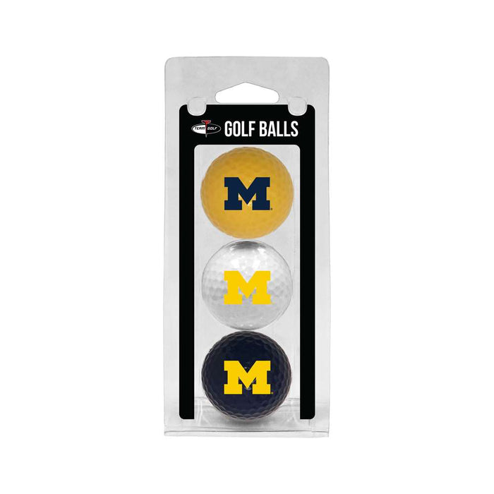 Michigan Wolverines Golf 3 Ball Pack 22205
