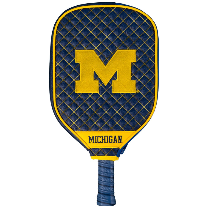 Michigan Wolverines Quilted Pickleball Paddle Cover