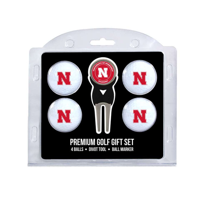 Nebraska Corn Huskers Golf 4 Ball Gift Set 22406