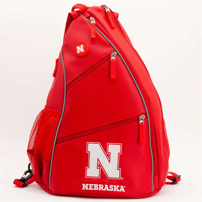 Nebraska Huskers PU Leather Backpack