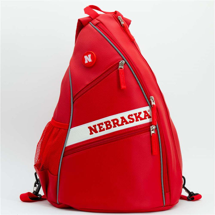 Nebraska Huskers PU Leather Backpack