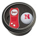 Nebraska Corn Huskers Golf Tin Set - Switchblade, Golf Ball