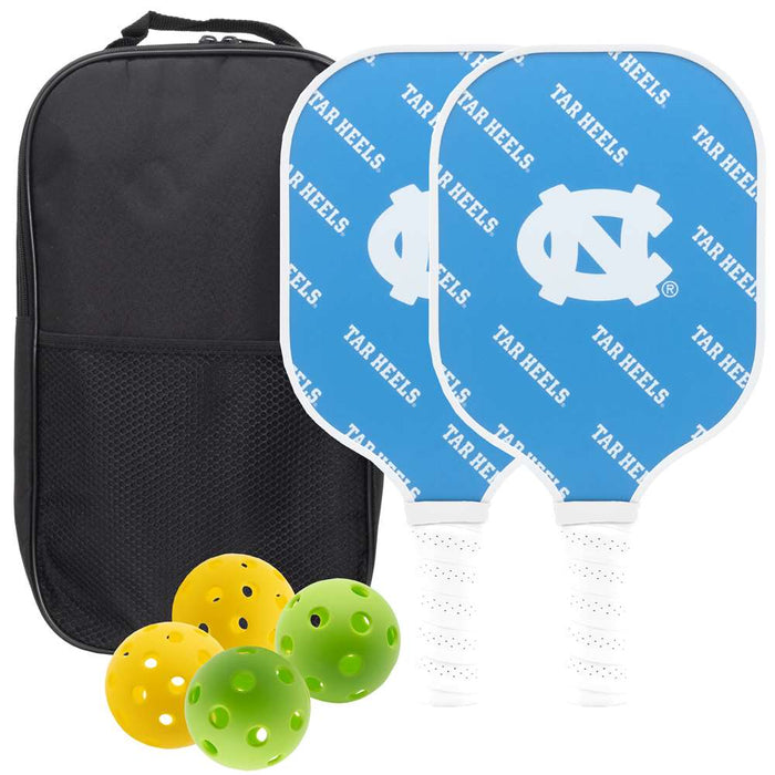 North Carolina Tar Heels Carbon Fiber Pickleball Paddle Set