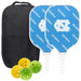 North Carolina Tar Heels Carbon Fiber Pickleball Paddle Set