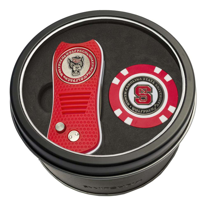 North Carolina State University Wolfpack Golf Tin Set - Switchblade, Golf Chip