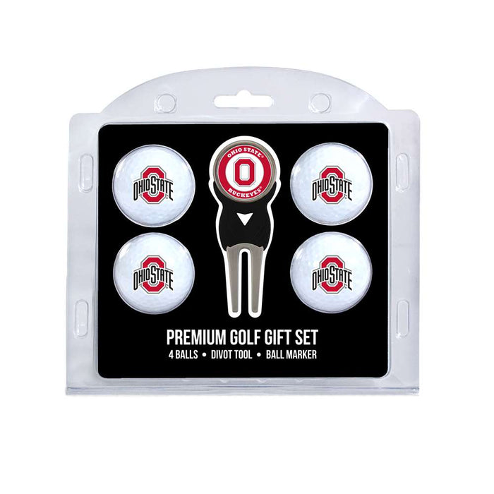 Ohio State University Buckeyes Golf 4 Ball Gift Set 22806