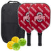 Ohio State Buckeyes Carbon Fiber Pickleball Paddle Set