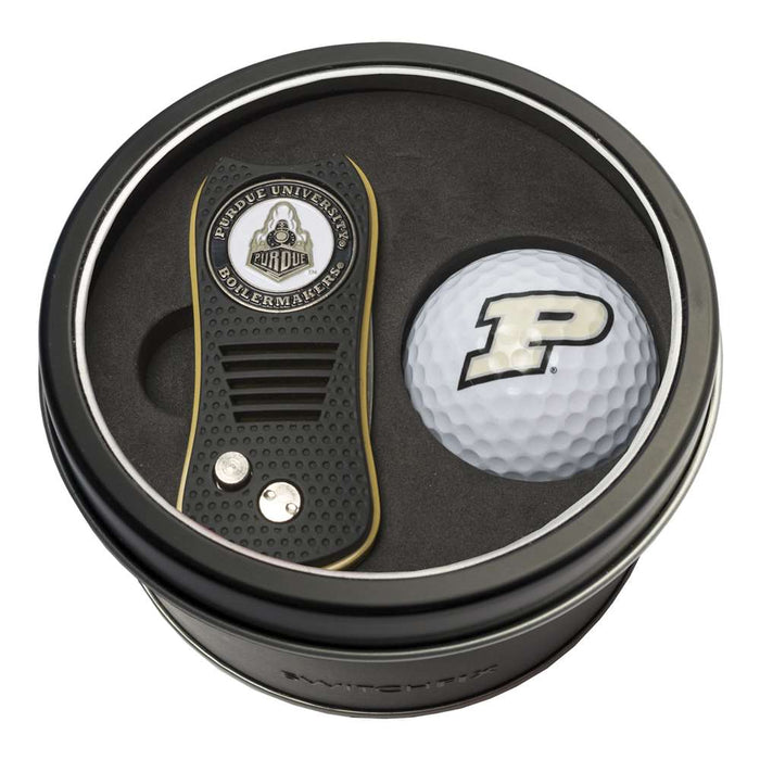 Purdue University Boilermakers Golf Tin Set - Switchblade, Golf Ball