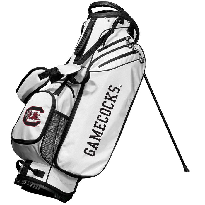 South Carolina Game Cocks Birdie Stand Golf Bag - White