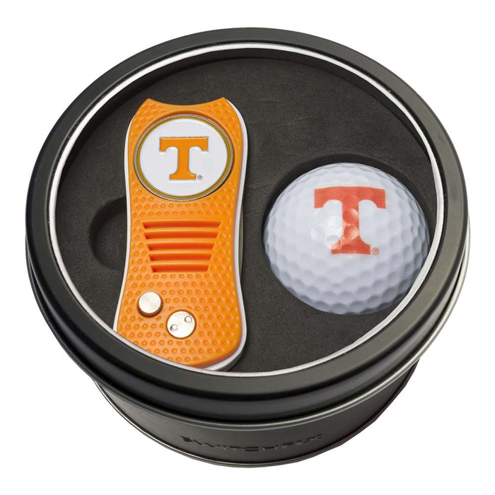 Tennessee Volunteers Golf Tin Set - Switchblade, Golf Ball