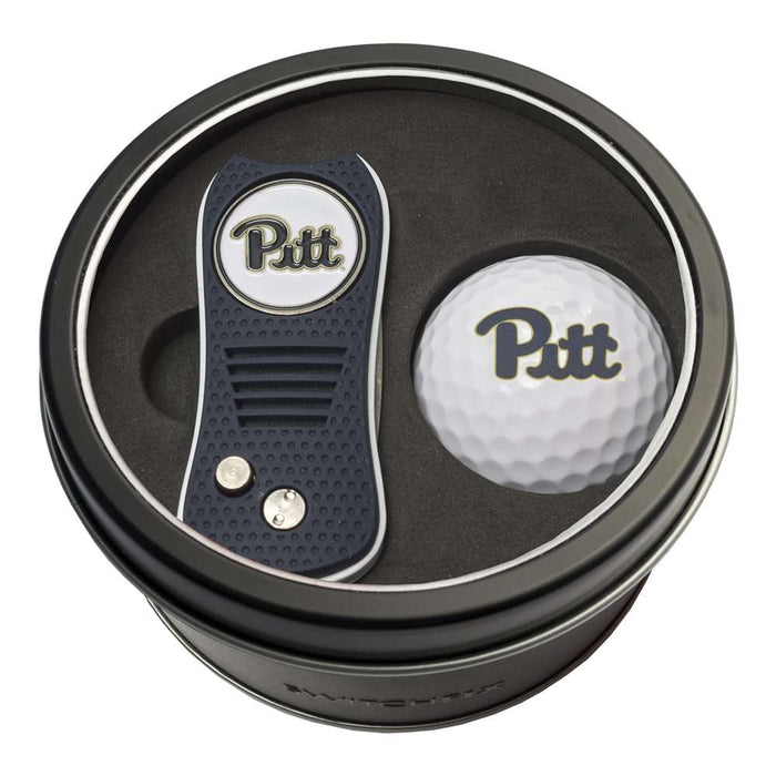 Pittsburgh Panthers Golf Tin Set - Switchblade, Golf Ball
