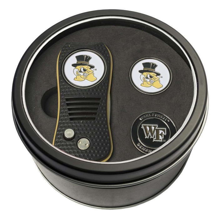 Wake Forest University Demon Deacons Golf Tin Set - Switchblade, 2 Markers 23859