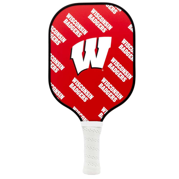Wisconsin Badgers Carbon Fiber Pickleball Paddle