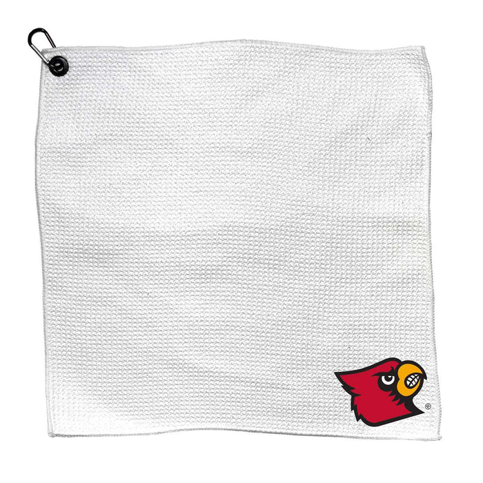 Louisville Cardinals Microfiber Towel - 15" x 15" (White)