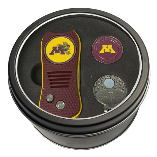 Minnesota Golden Gophers Golf Tin Set - Switchblade, Cap Clip, Marker 24357