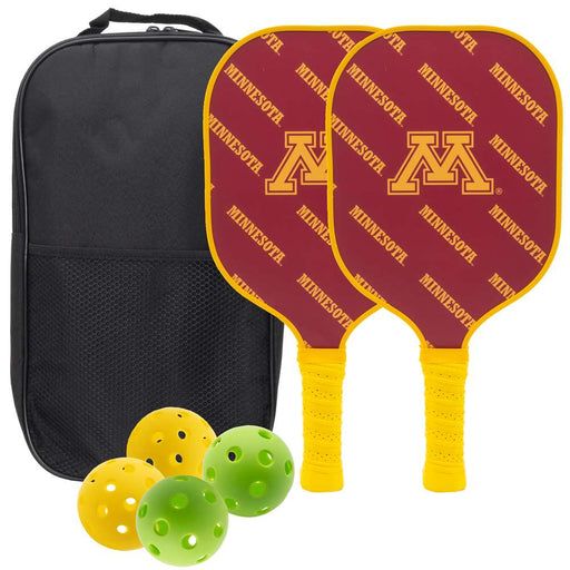 Minnesota Golden Gophers Carbon Fiber Pickleball Paddle Set