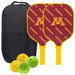 Minnesota Golden Gophers Carbon Fiber Pickleball Paddle Set