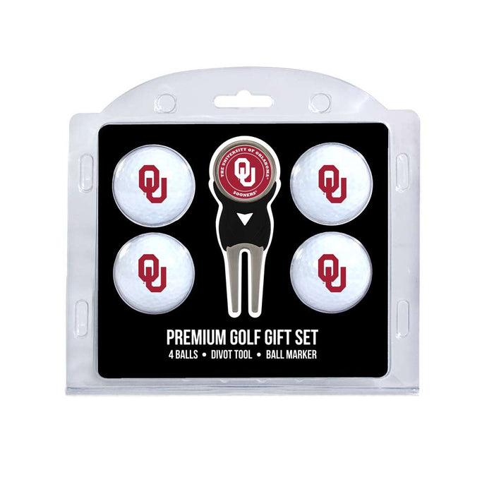 Oklahoma Sooners Golf 4 Ball Gift Set 24406