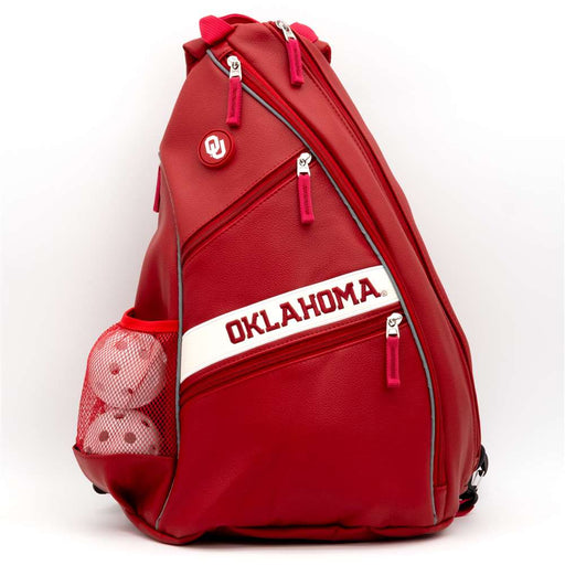 Oklahoma Sooners PU Leather Backpack