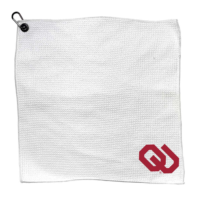 Oklahoma Sooners Microfiber Towel - 15" x 15" (White)