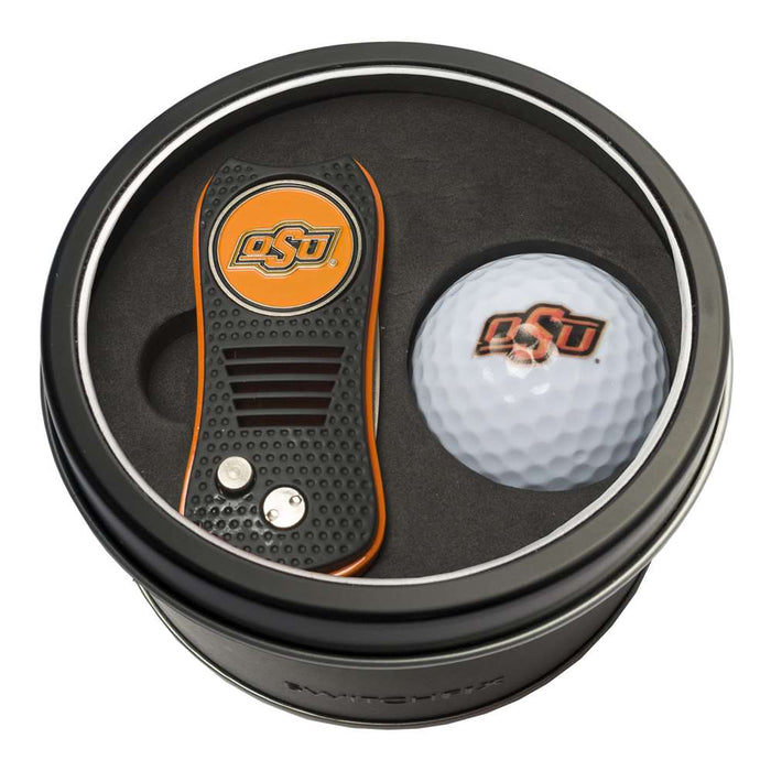 Oklahoma State University Cowboys Golf Tin Set - Switchblade, Golf Ball
