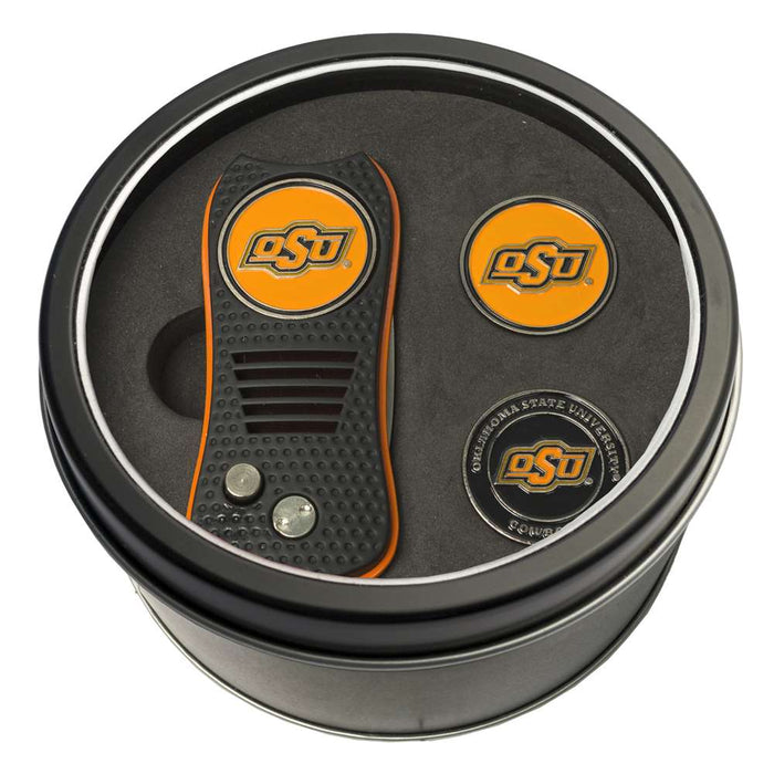 Oklahoma State University Cowboys Golf Tin Set - Switchblade, 2 Markers 24559
