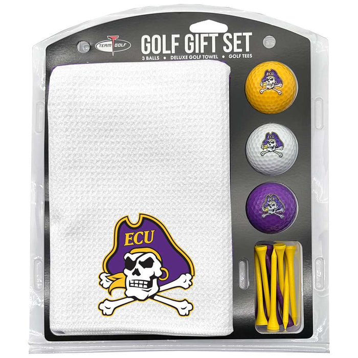 ECU Pirates 16" X 40" Microfiber Towel Golf Gift Set - White