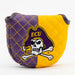 ECU Pirates Quited Blade Putter Cover (SPLIT)