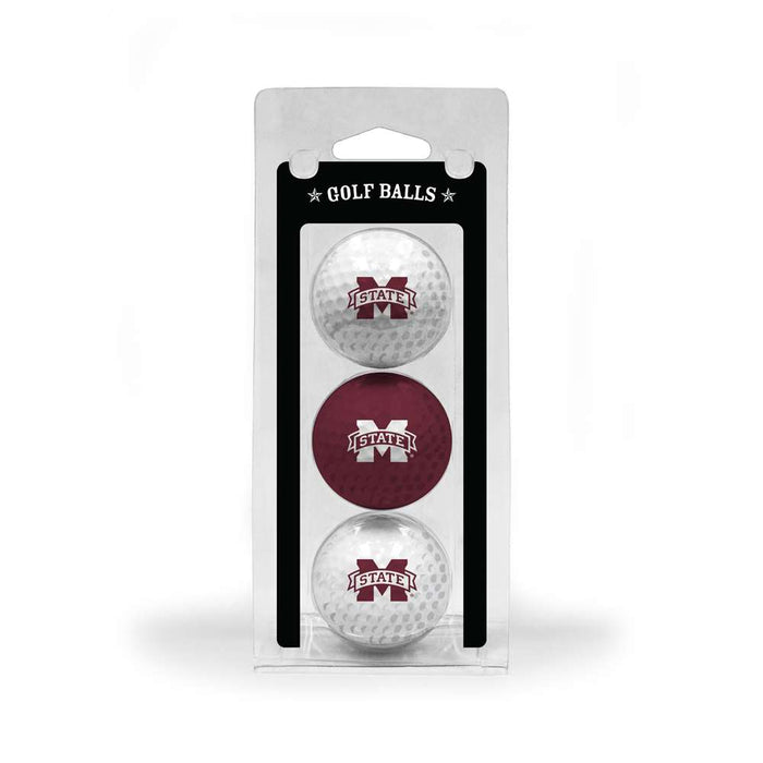 Mississippi State University Bulldogs Golf 3 Ball Pack 24805