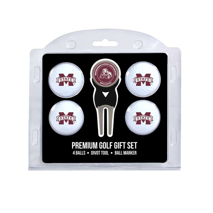 Mississippi State University Bulldogs Golf 4 Ball Gift Set 24806