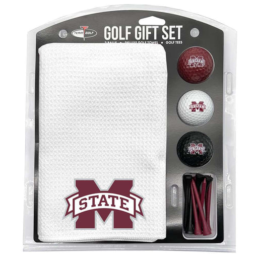 Mississippi State Bulldogs 16" X 40" Microfiber Towel Golf Gift Set - White