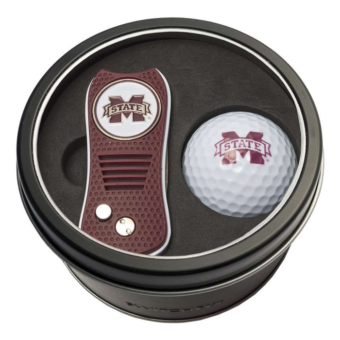 Mississippi State University Bulldogs Golf Tin Set - Switchblade, Golf Ball