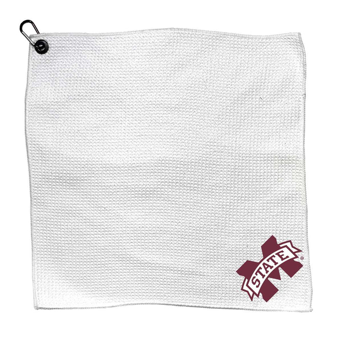 Mississippi State Bulldogs Microfiber Towel - 15" x 15" (White)