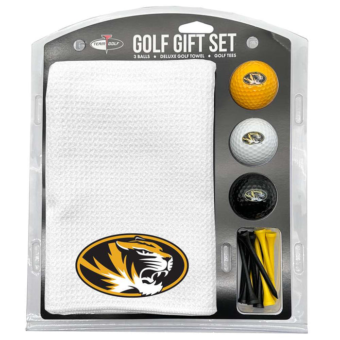 Missouri Tigers 16" X 40" Microfiber Towel Golf Gift Set - White