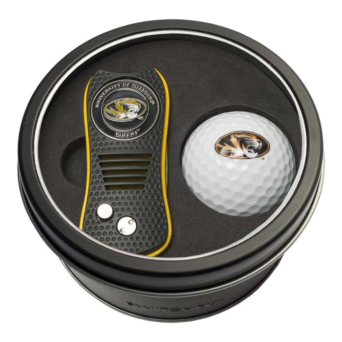 Missouri Tigers Golf Tin Set - Switchblade, Golf Ball