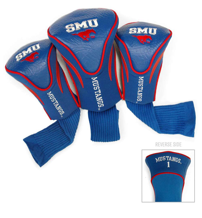 SMU Southern Methodist  Mustangs  Golf Club Headcover - Set of 3 (Driver,Fairway,Hybrid)