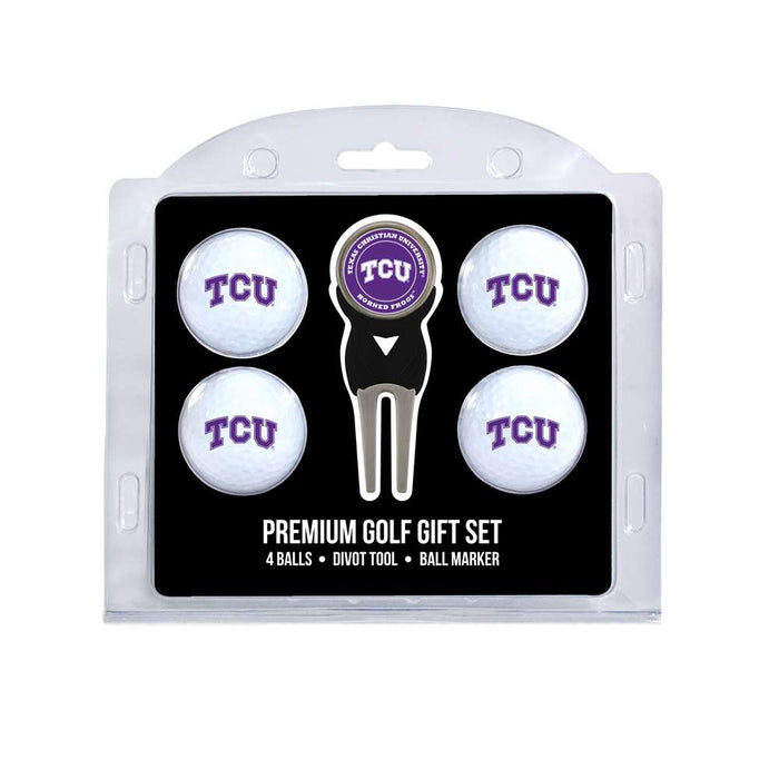 TCU Texas Christian University Horned Frogs Golf 4 Ball Gift Set 25306