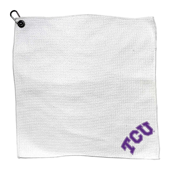 Texas Christian TCU Horned Frogs Microfiber Towel - 15" x 15" (White)