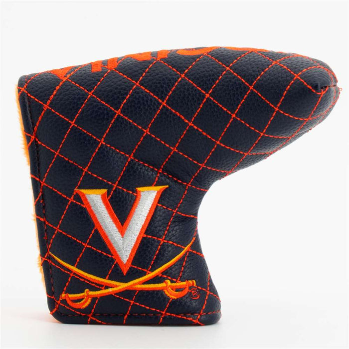 Virginia Cavaliers Quilted Mallet Putter Cover (SOLID)