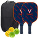 Virginia Cavaliers Carbon Fiber Pickleball Paddle Set