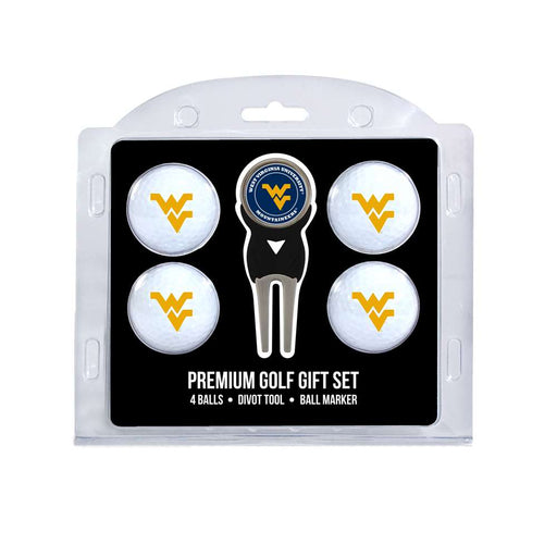 West Virginia Mountaineers Golf 4 Ball Gift Set 25606
