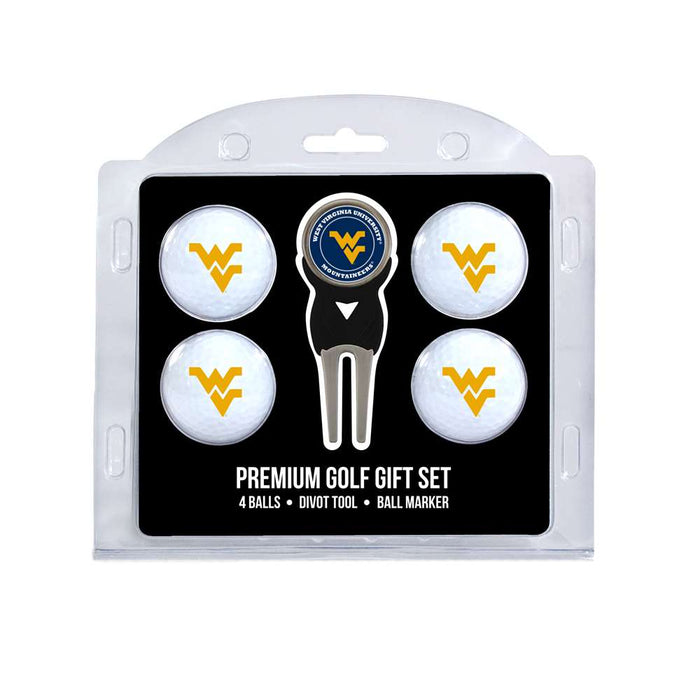 West Virginia Mountaineers Golf 4 Ball Gift Set 25606