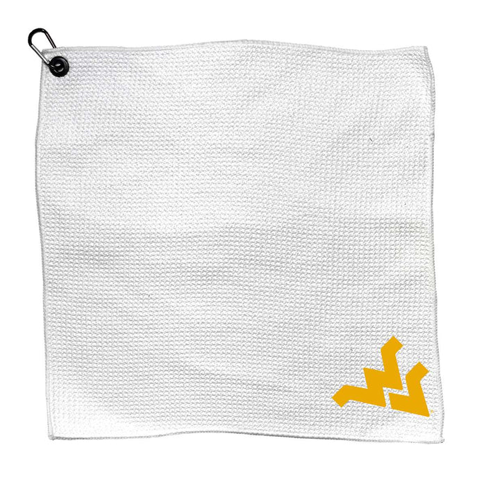 West Virginia Mountaineers Microfiber Towel - 15" x 15" (White)
