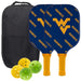 West Virginia Mountaineers Carbon Fiber Pickleball Paddle Set