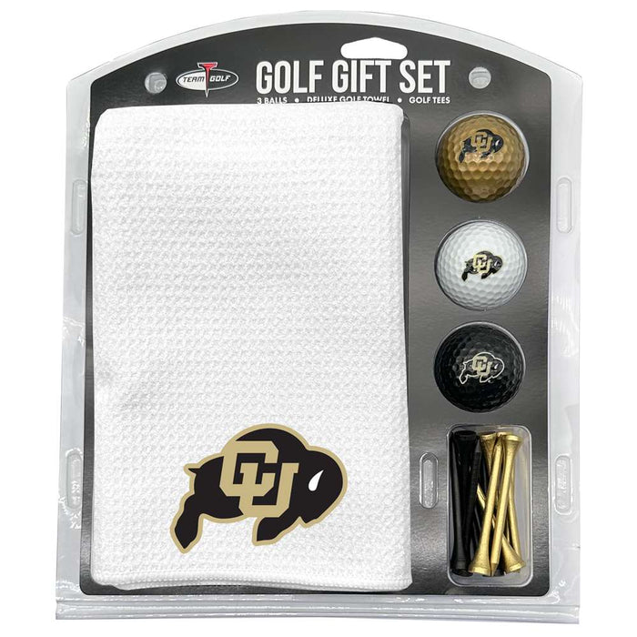 Colorado Buffaloes 16" X 40" Microfiber Towel Golf Gift Set - White