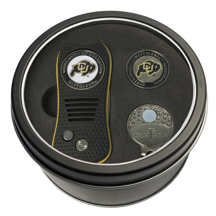 Colorado Buffaloes Golf Tin Set - Switchblade, Cap Clip, Marker 25757