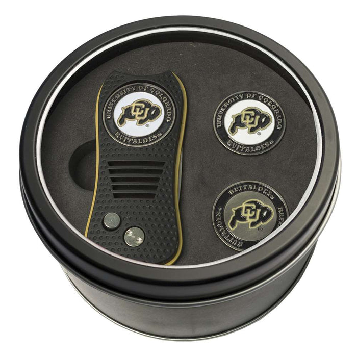 Colorado Buffaloes Golf Tin Set - Switchblade, 2 Markers 25759