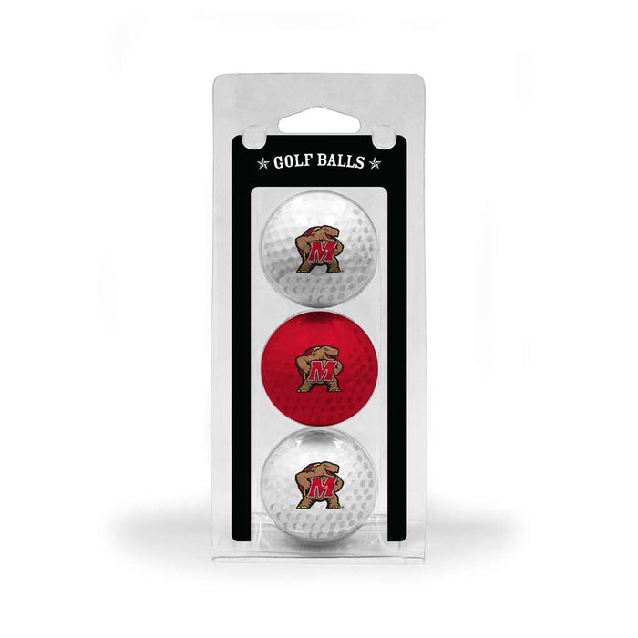 Maryland Terrapins Golf 3 Ball Pack 26005