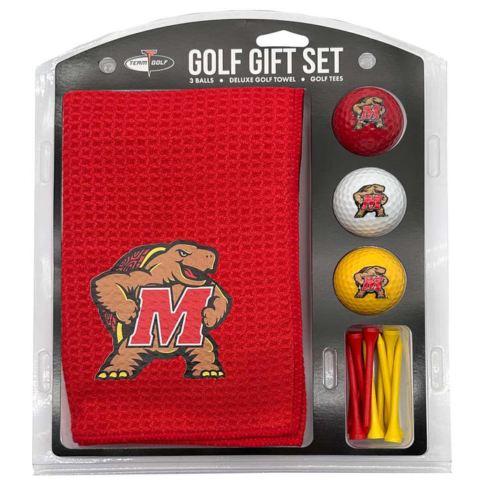 Maryland Terrapins 16" X 40" Microfiber Towel Golf Gift Set
